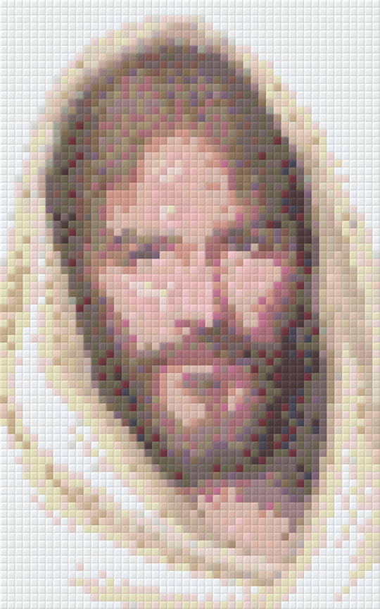 Jesus Two [2] Baseplate PixelHobby Mini-mosaic Art Kit